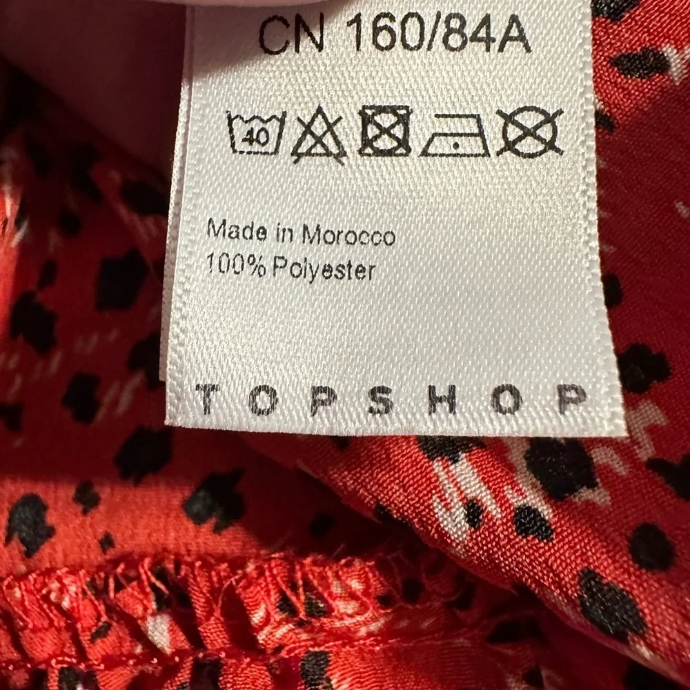 Topshop red dress.